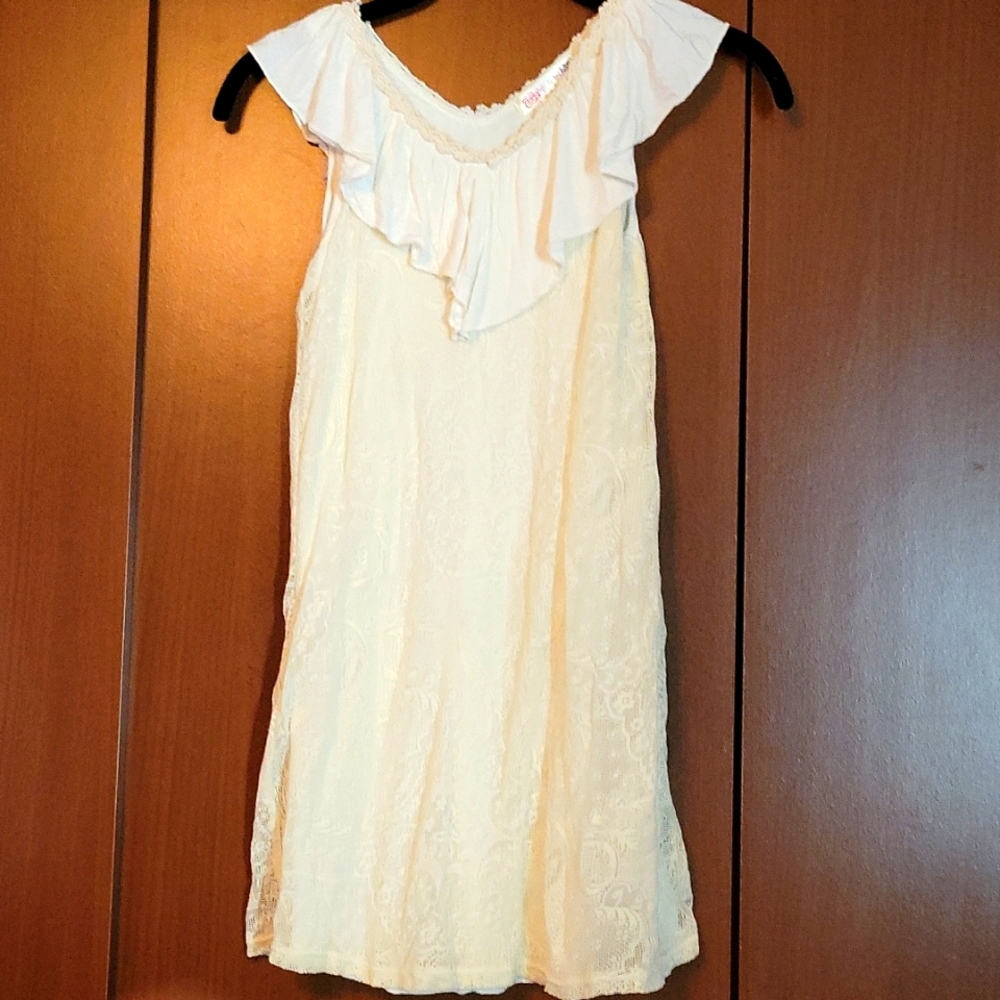 Ragdoll and Rockets Girls size 8 Sleeveless Dress in Cream